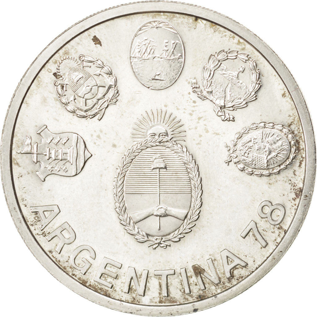 ARGENTINA, 2000 Pesos, 1977, KM #79, MS(63), Silver, 15.02