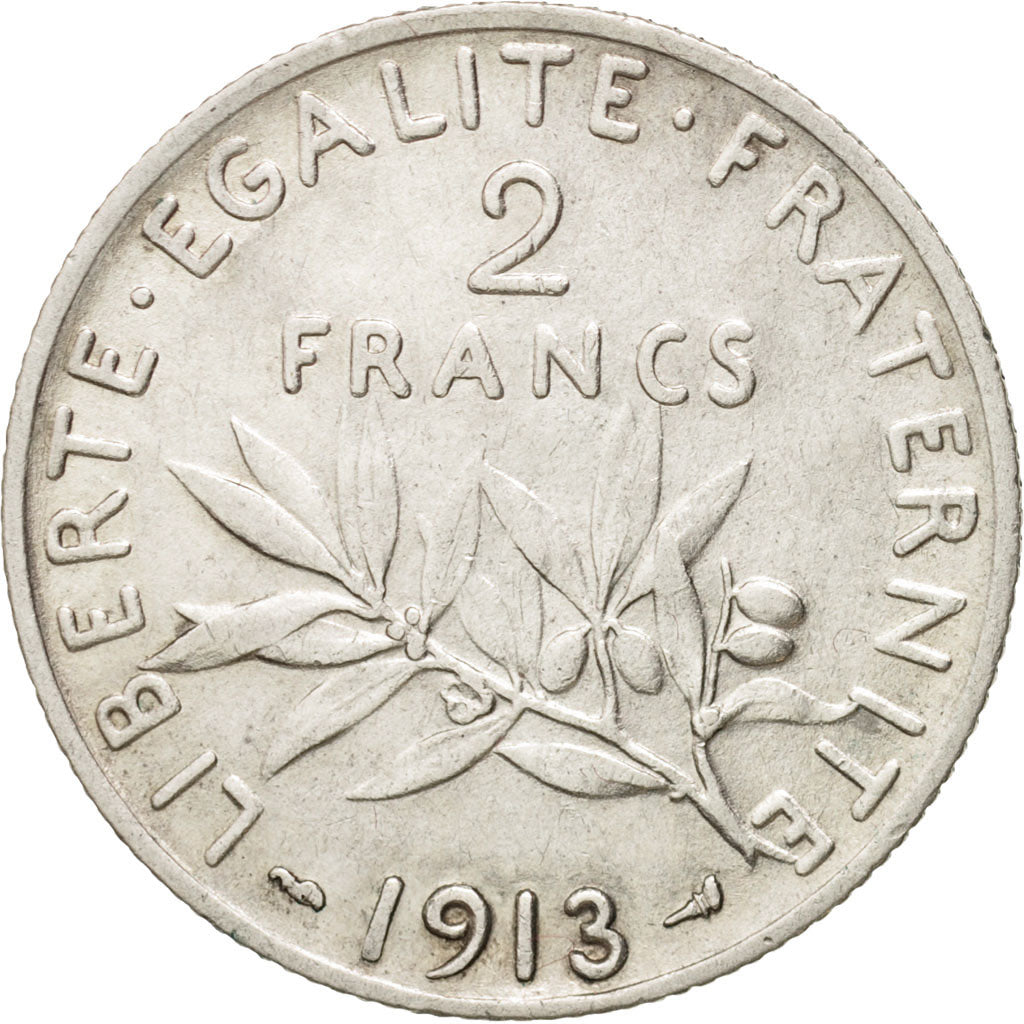 Münze, Frankreich, Semeuse, 2 Francs, 1910, Paris, SS, Silber, KM:845.1