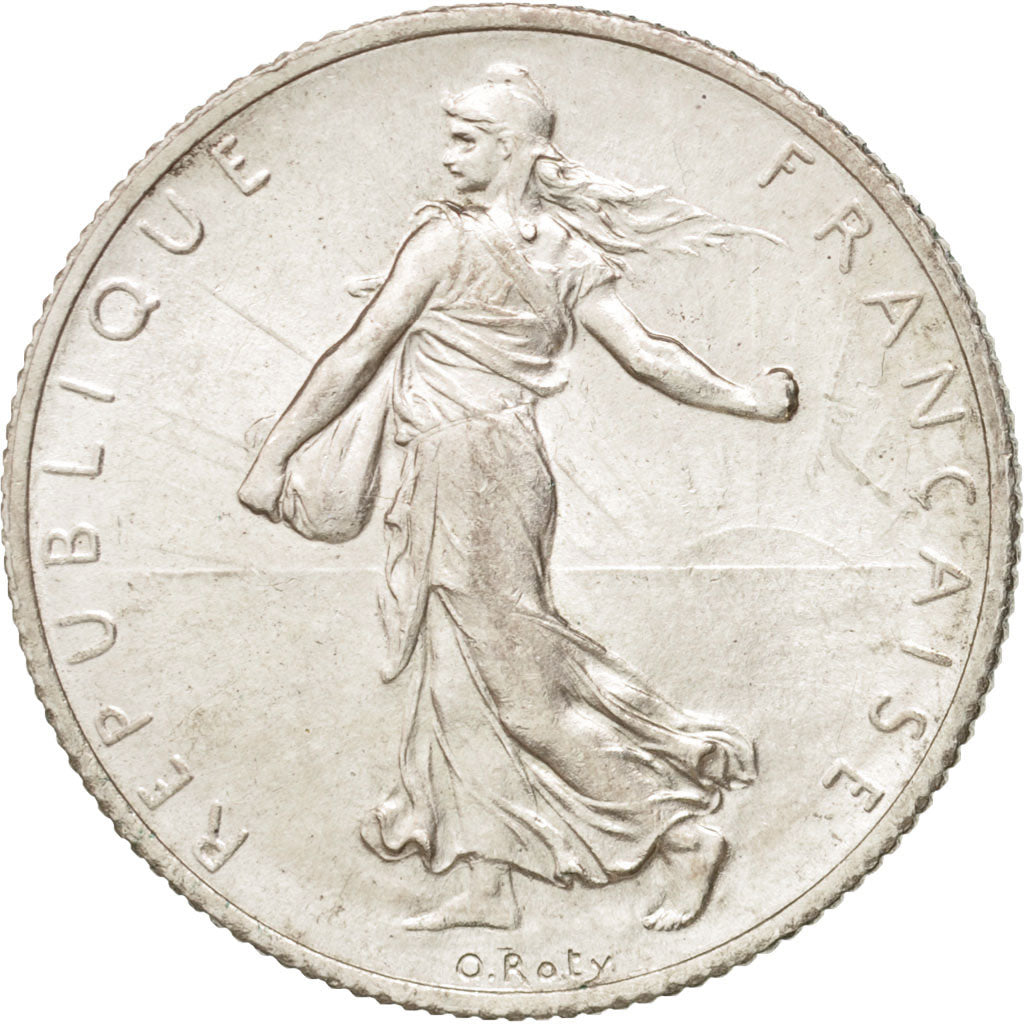 Frankreich, Semeuse, 2 Francs, 1917, Paris, AU(50-53), Silver, KM:845.1