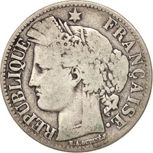 France, Cérès, 2 Francs, 1870, Bordeaux, VF(20-25), Silver, KM:816.2