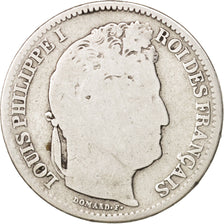France, Louis-Philippe, 2 Francs, 1834, Paris, B+, Argent, KM:743.1, Gadoury:520