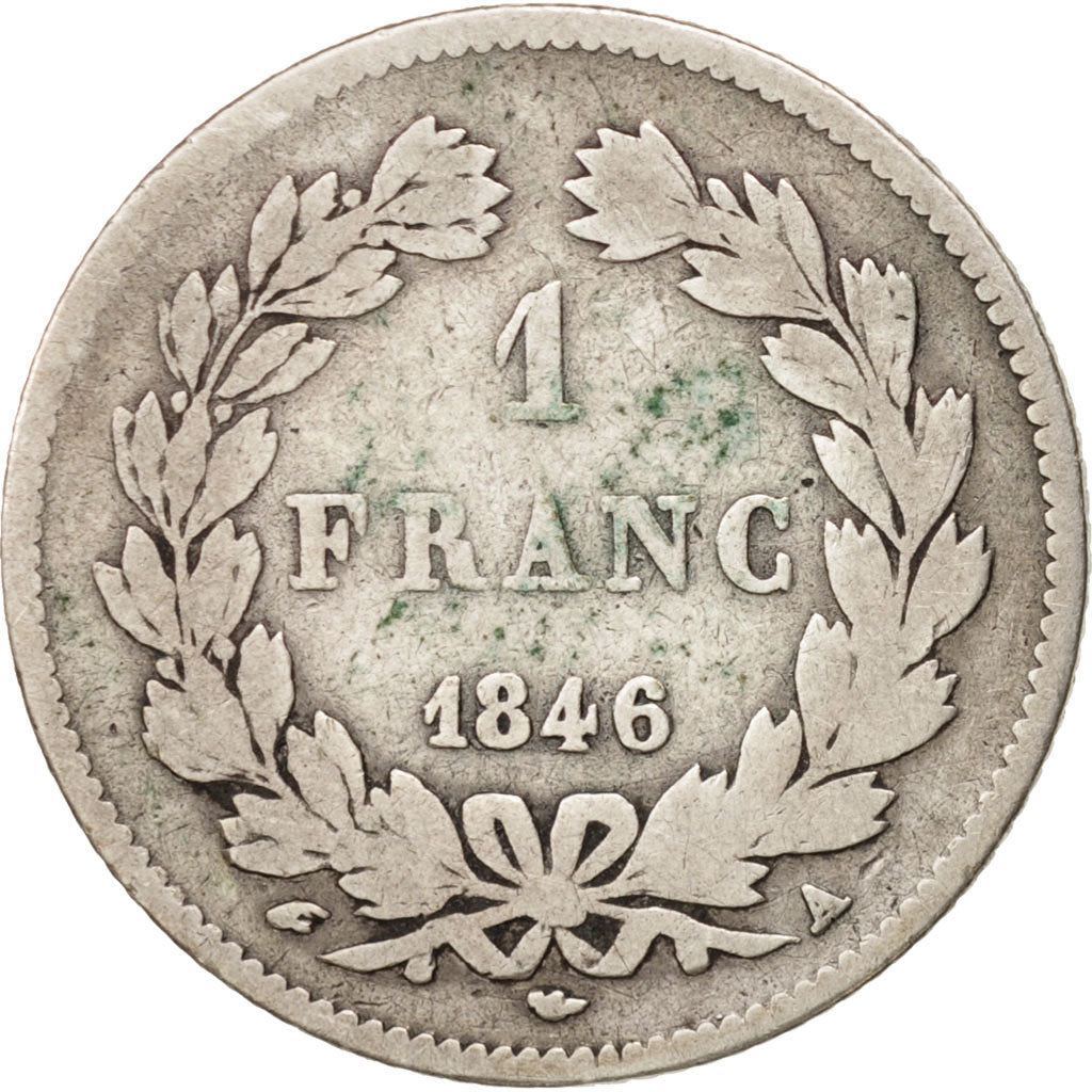 Coin, France, Louis-Philippe, Franc, 1846, Paris, F(12-15), Silver, KM:748.1