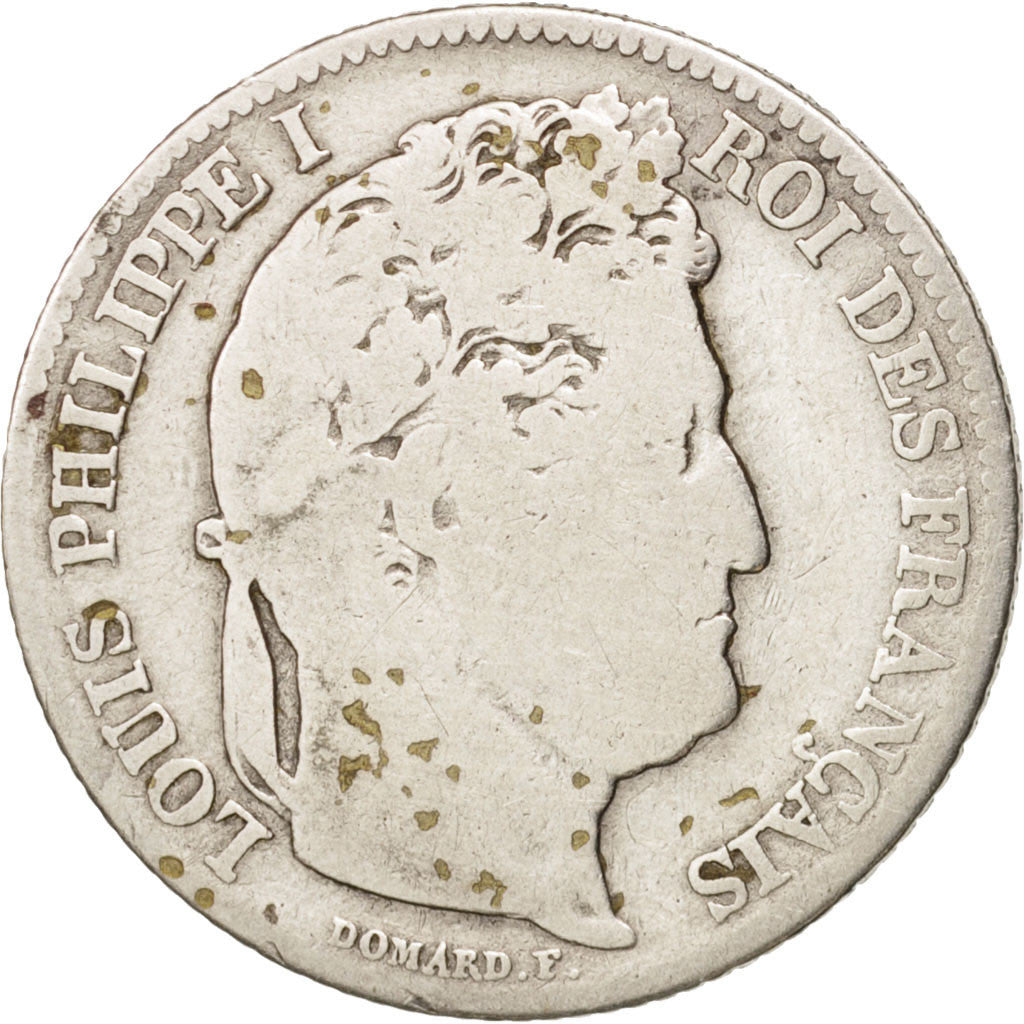 France, Louis-Philippe, Franc, 1848, Paris, F(12-15), Silver, KM:748.1