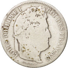 France, Louis-Philippe, Franc, 1848, Paris, F(12-15), Silver, KM:748.1