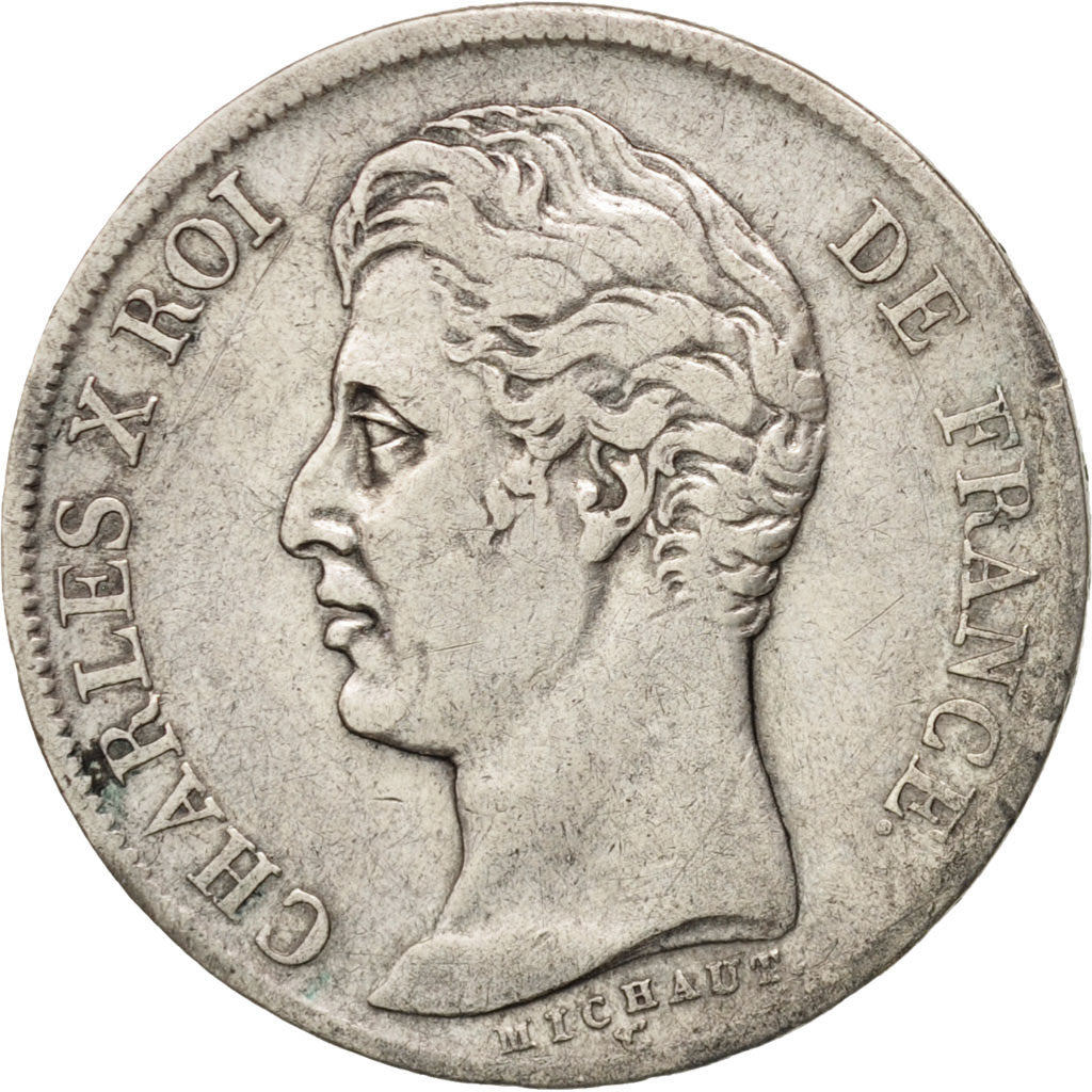 Coin, France, Charles X, Franc, 1830, Lille, EF(40-45), Silver, KM:724.13