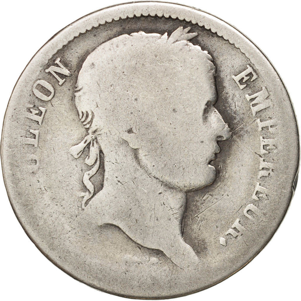 Moneda, Francia, Napoléon I, 2 Francs, 1808, Paris, BC, Plata, KM:684.1
