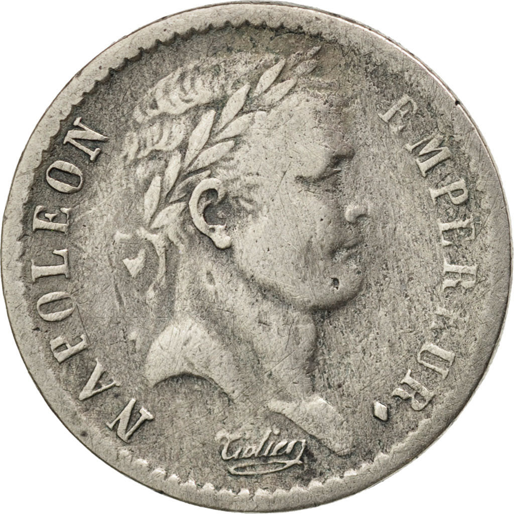 Francia, Napoléon I, 1/2 Franc, 1809, Perpignan, MB+, Argento, KM:691.12, Ga...
