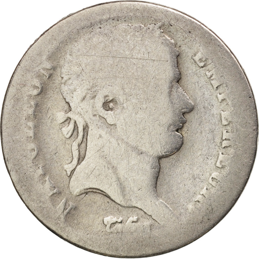 France, Napoléon I, 1/2 Franc, 1812, Paris, G(4-6), Silver, KM:691.1