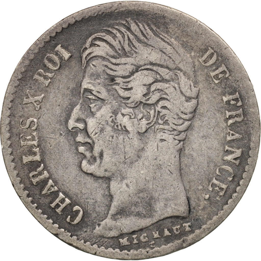 France, Charles X, 1/4 Franc, 1830, Bayonne, EF(40-45), Silver, KM:722.8
