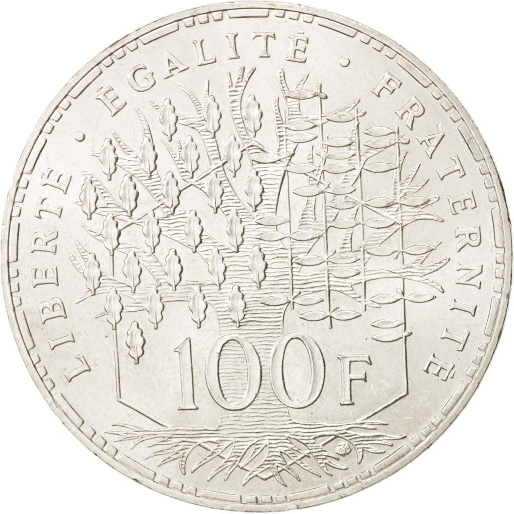 France, Panthéon, 100 Francs, 1982, Paris, MS(60-62), Silver, KM:951.1