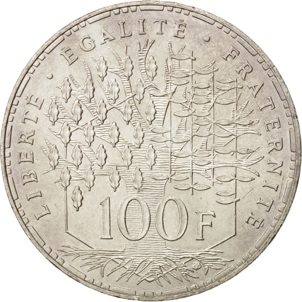 Coin, France, Panthéon, 100 Francs, 1982, Paris, MS(60-62), Silver, KM:951.1