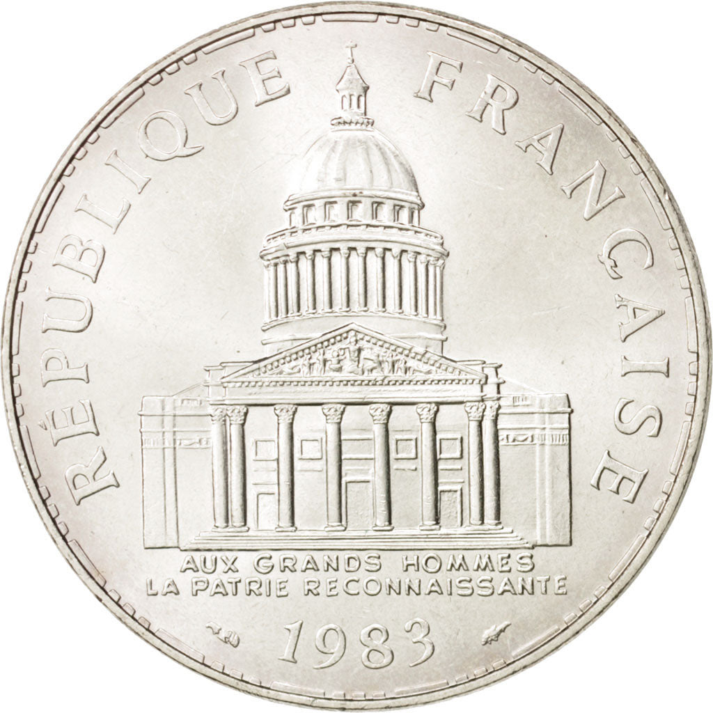 France, Panthéon, 100 Francs, 1983, Paris, MS(60-62), Silver, KM:951.1