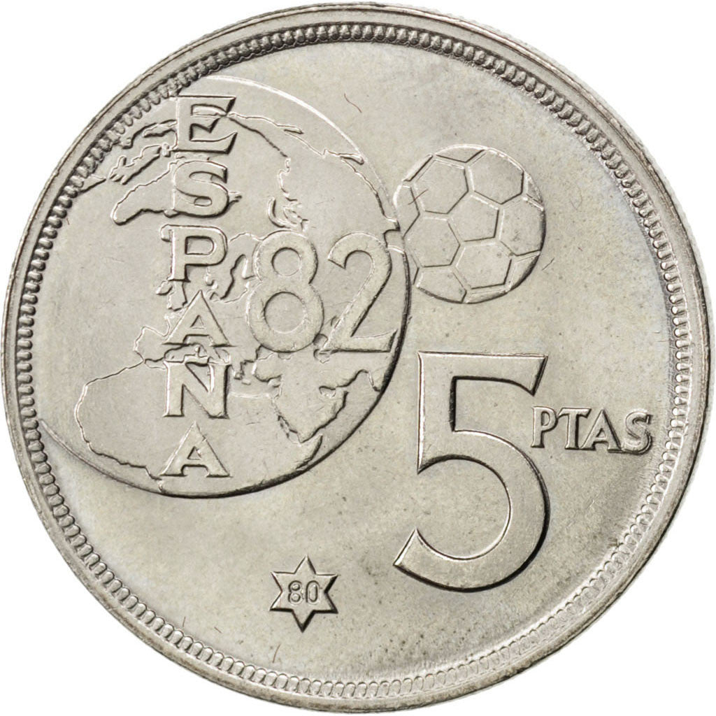 Monnaie, Espagne, Juan Carlos I, 5 Pesetas, 1980, SPL, Copper-nickel, KM:817