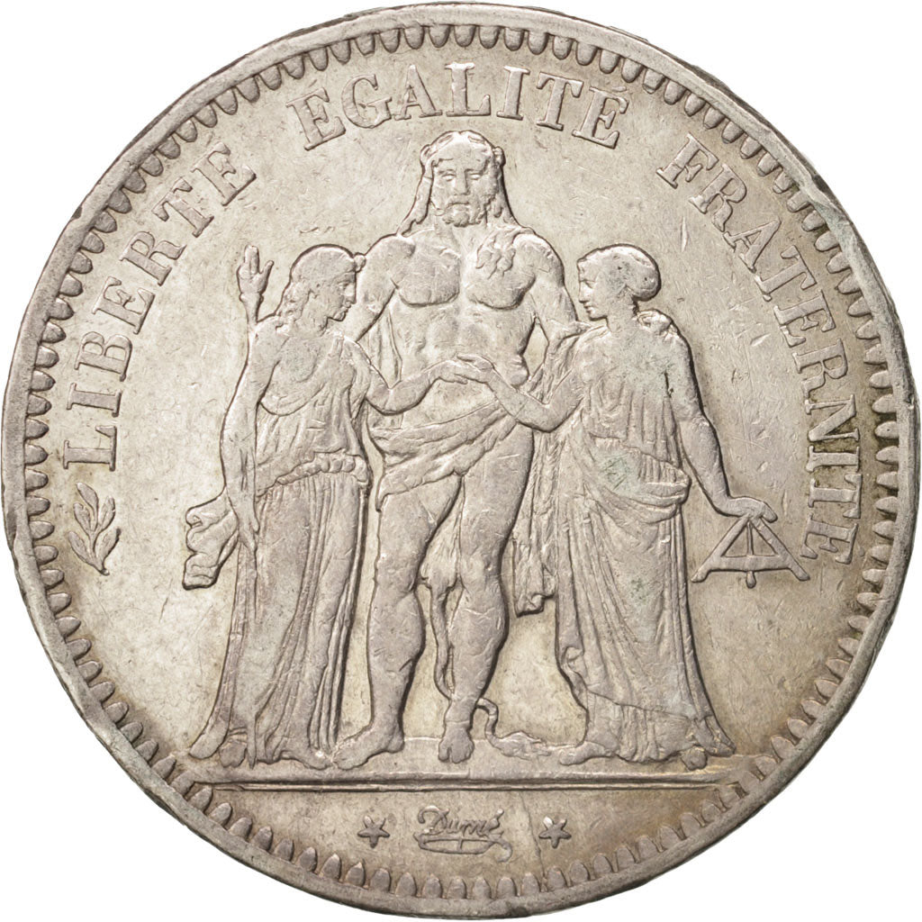 Coin, France, Hercule, 5 Francs, 1849, Bordeaux, VF(30-35), Silver, KM:756.4