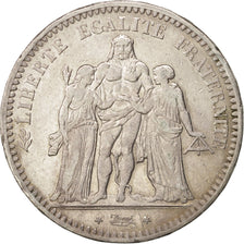 Coin, France, Hercule, 5 Francs, 1849, Bordeaux, VF(30-35), Silver, KM:756.4