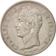 France, Charles X, 5 Francs, 1830, Paris, VF(30-35), Silver, KM:728.1