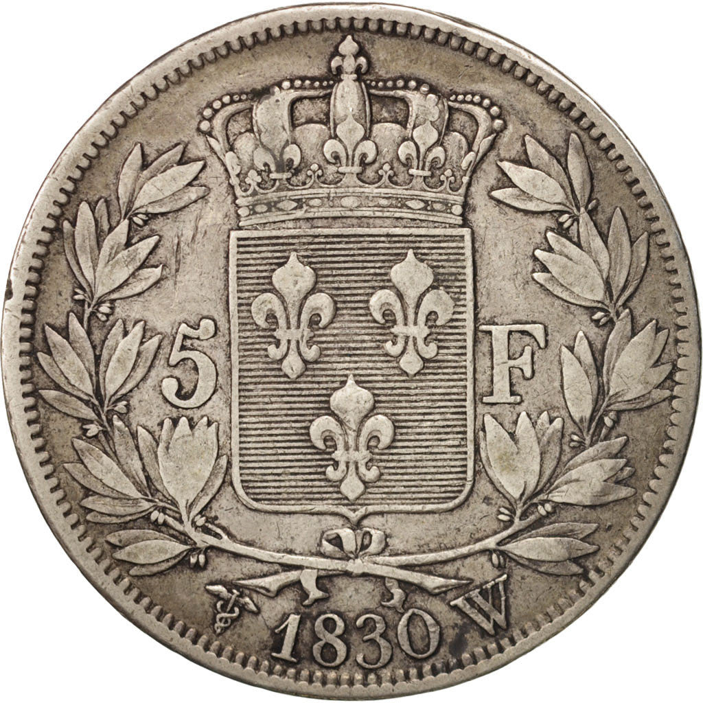 France, Charles X, 5 Francs, 1830, Lille, EF(40-45), Silver, KM:728.13