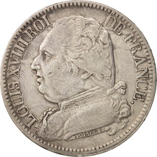 France, Louis XVIII, Louis XVIII, 5 Francs, 1815, Perpignan, VF(30-35)