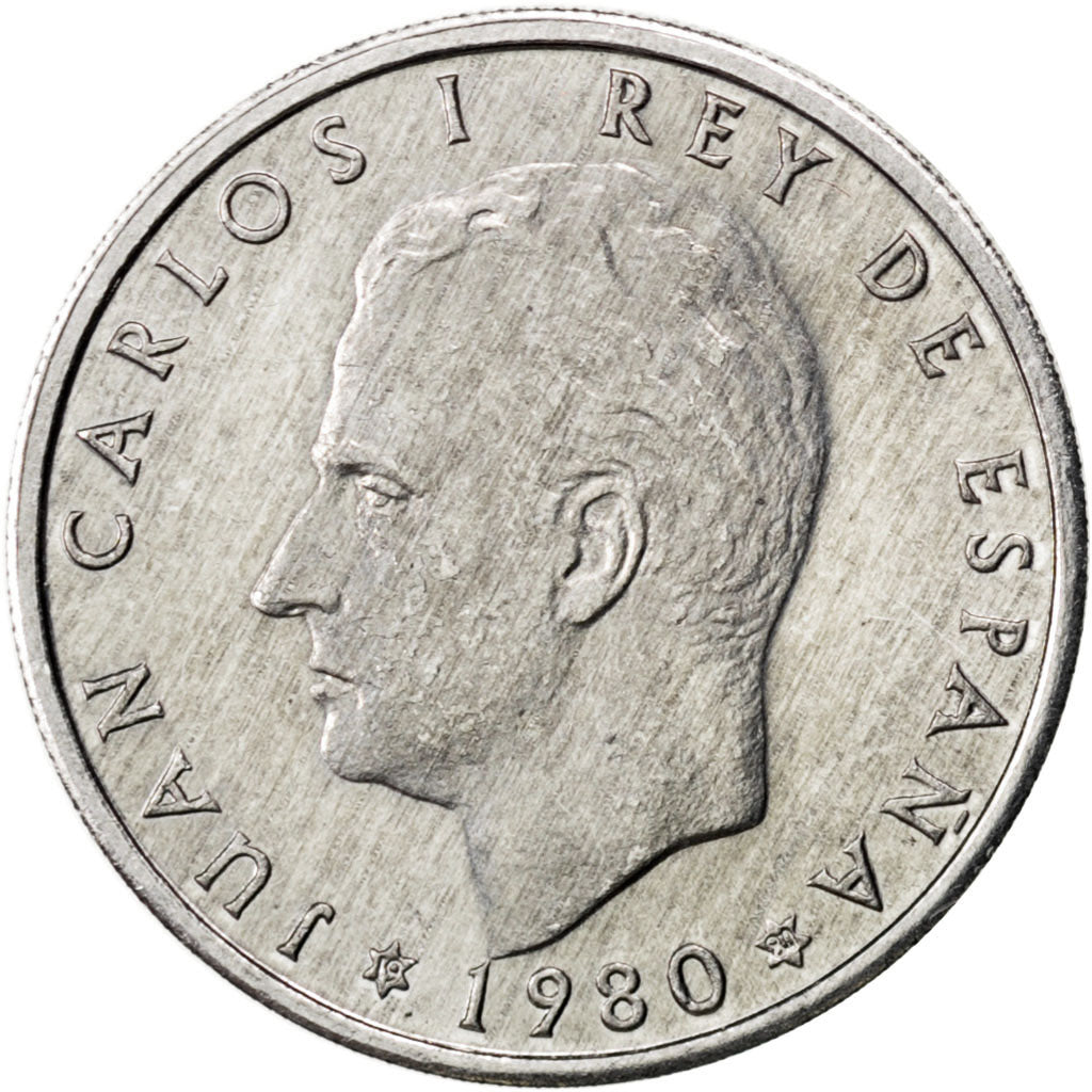 Coin, Spain, Juan Carlos I, 50 Centimos, 1980, MS(63), Aluminum, KM:815