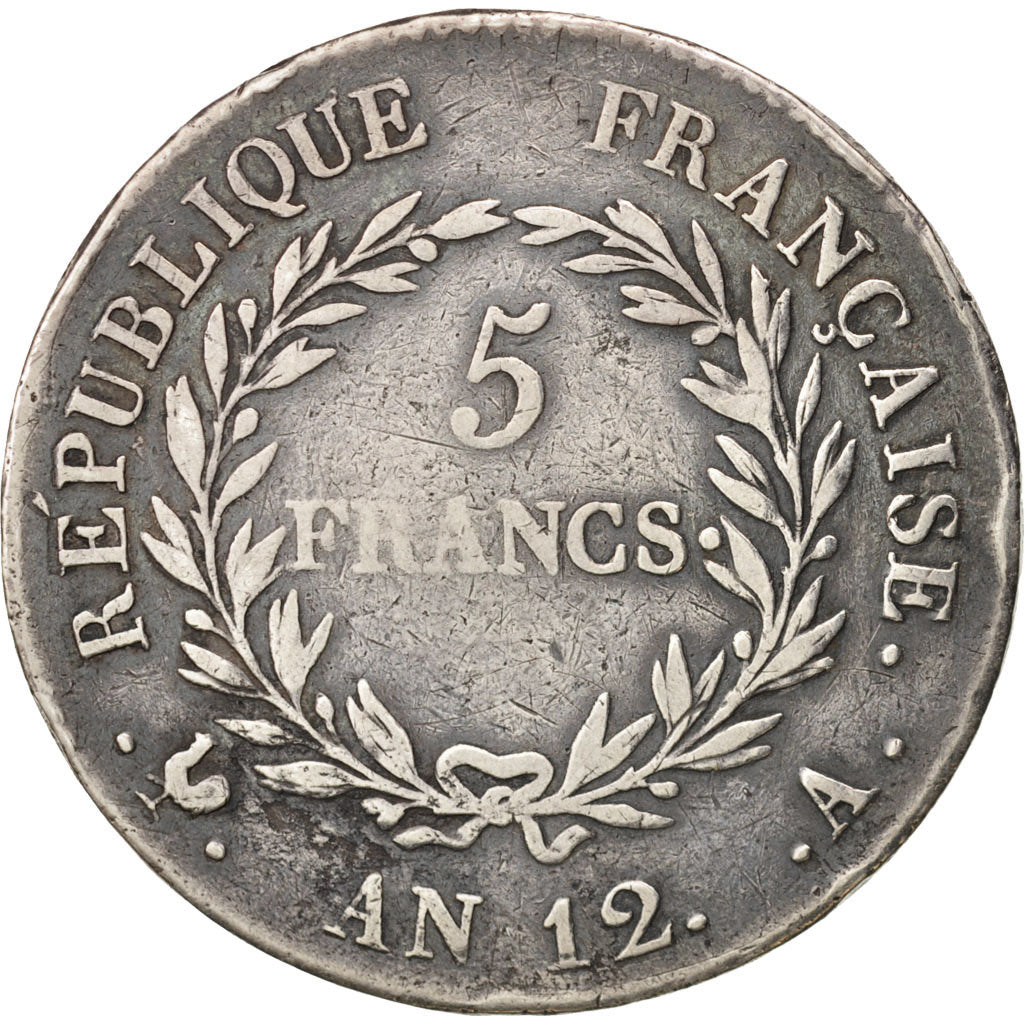 France, Napoléon I, 5 Francs, 1804, Paris, VF(30-35), Silver, KM:659.1