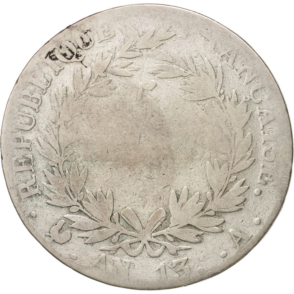 France, Napoléon I, 5 Francs, 1805, Paris, VG(8-10), Silver, KM:662.1