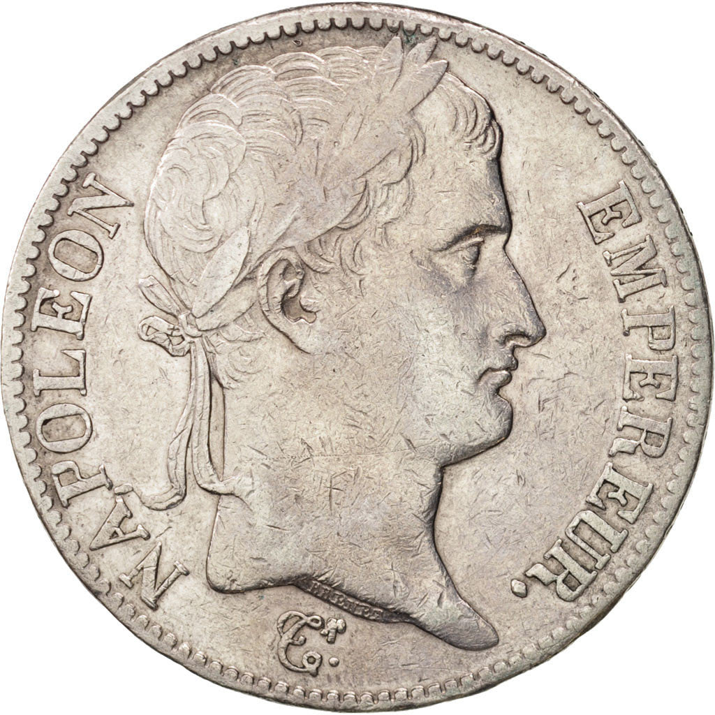 France, Napoléon I, 5 Francs, 1812, Bayonne, VF(30-35), Silver, KM:694.9