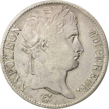 Francia, Napoléon I, 5 Francs, 1814, Perpignan, MB+, Argento, KM:694.12, Gad...