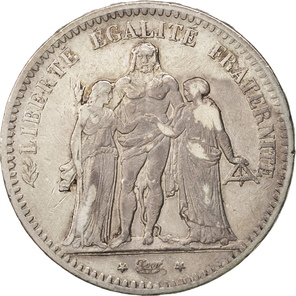 Coin, France, Hercule, 5 Francs, 1849, Paris, EF(40-45), Silver, KM:756.1