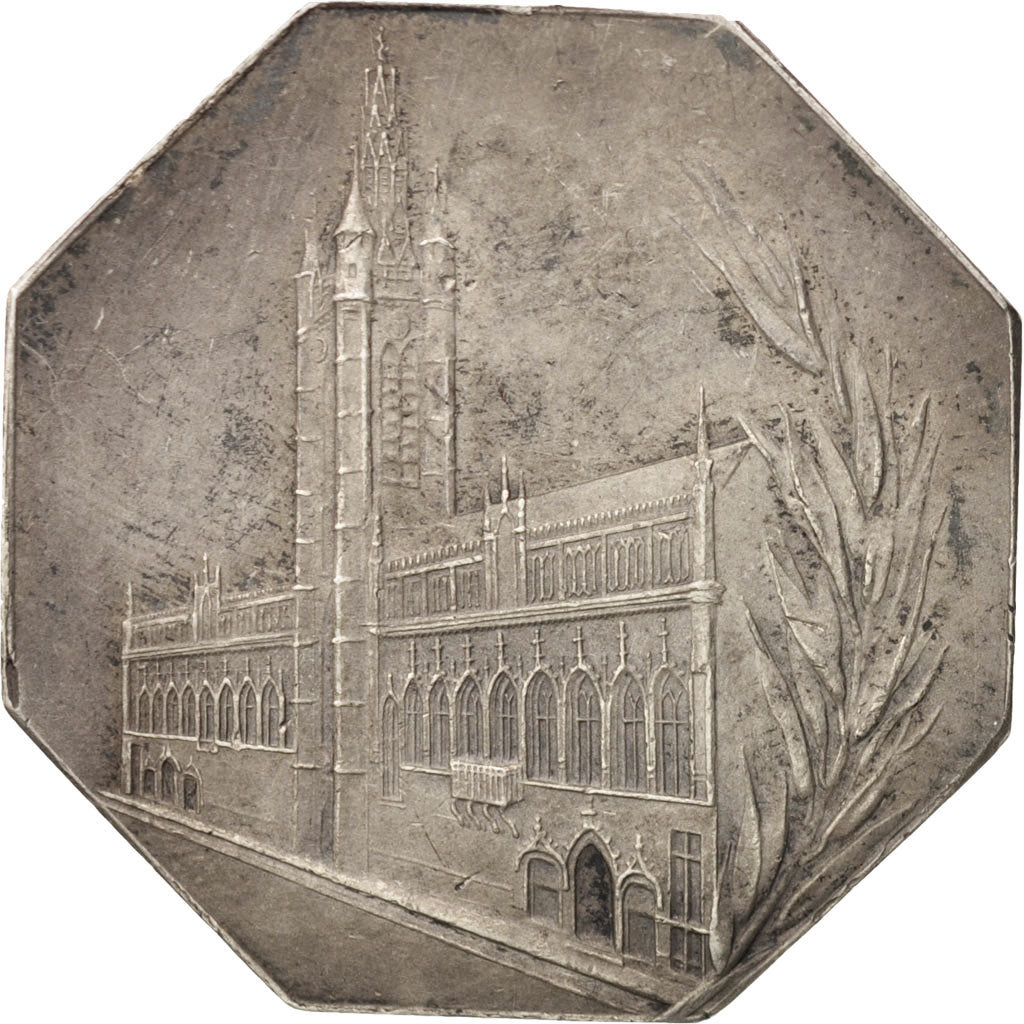 France, Token, Savings Bank, Caisse d'Épargne de Douai, AU(55-58), Silver