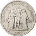Francia, Hercule, 5 Francs, 1848, Strasbourg, MB, Argento, KM:756.2, Gadoury:683