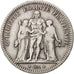 France, Hercule, 5 Francs, 1848, Paris, VF(20-25), Silver, KM:756.1, Gadoury:683