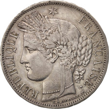 Moneta, Francia, Cérès, 5 Francs, 1849, Strasbourg, BB, Argento, KM:761.2