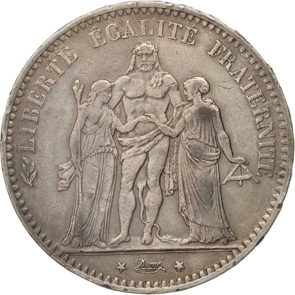 Monnaie, France, Hercule, 5 Francs, 1876, Paris, TTB, Argent, KM:820.1