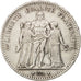 Moneta, Francia, Hercule, 5 Francs, 1876, Bordeaux, BB, Argento, KM:820.2