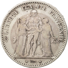 Coin, France, Hercule, 5 Francs, 1874, Bordeaux, VF(30-35), Silver, KM:820.2