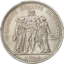 France, Hercule, 5 Francs, 1873, Paris, AU(50-53), Silver, KM:820.1
