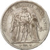 Coin, France, Hercule, 5 Francs, 1873, Bordeaux, EF(40-45), Silver, KM:820.2