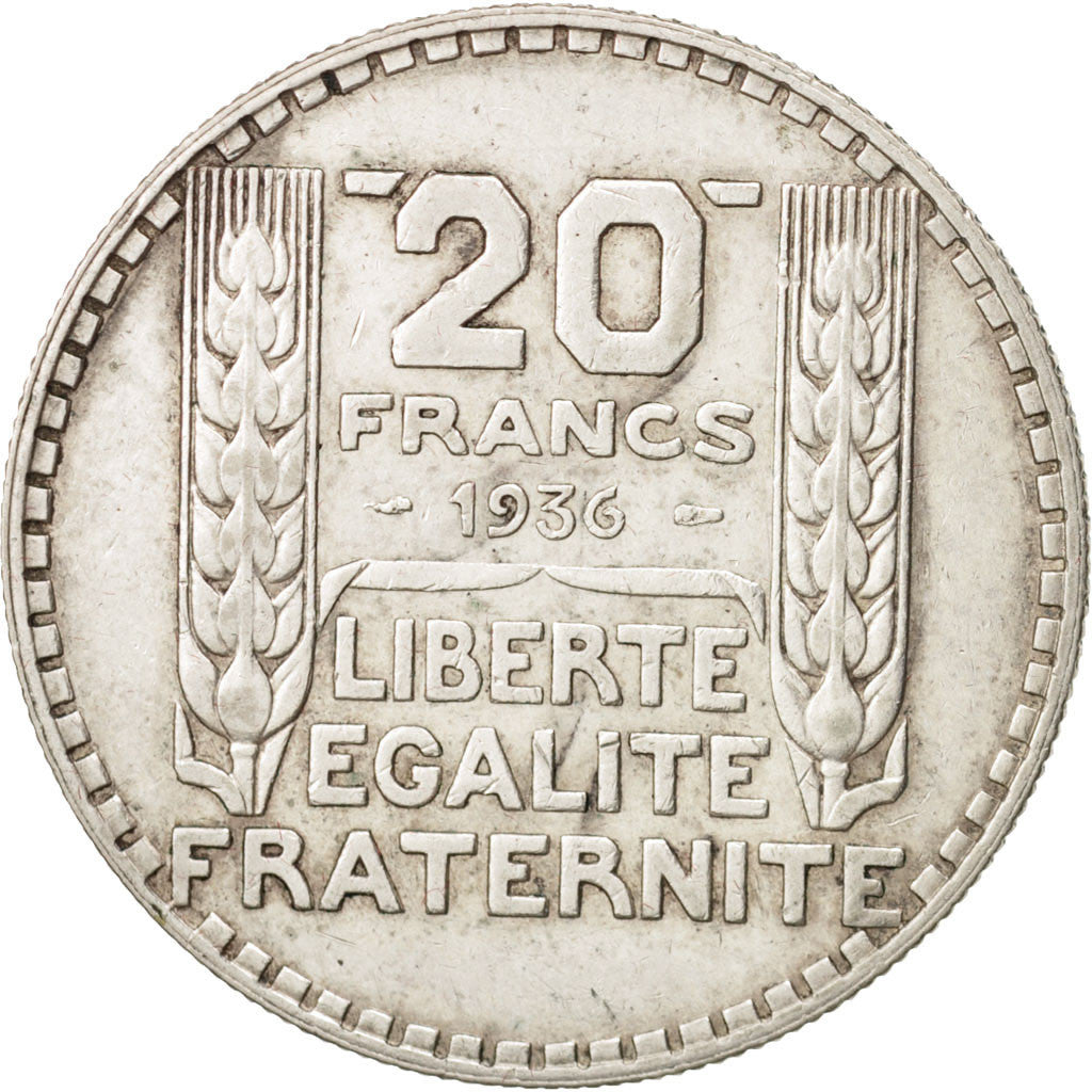 Monnaie, France, Turin, 20 Francs, 1936, Paris, TTB, Argent, KM:879, Gadoury:852