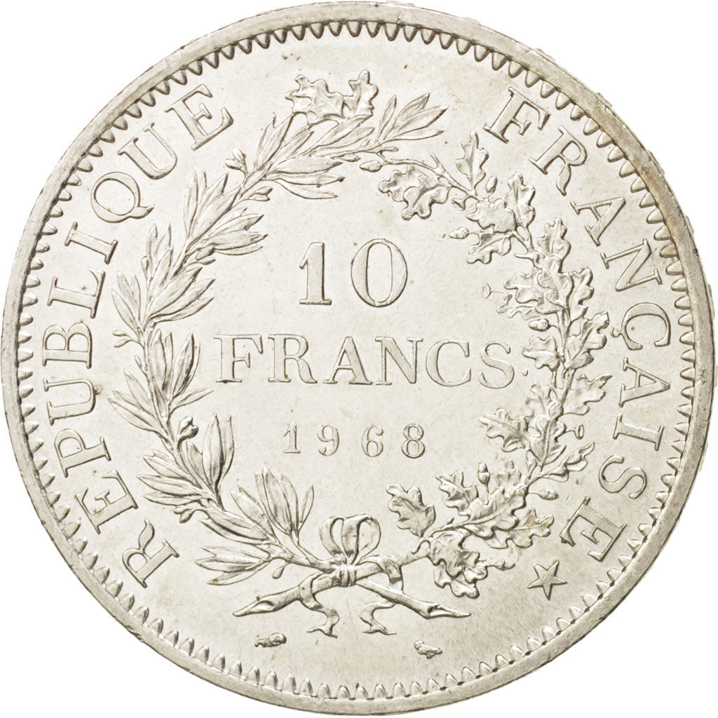 France, Hercule, 10 Francs, 1968, Paris, SUP+, Argent, KM:932, Gadoury:813