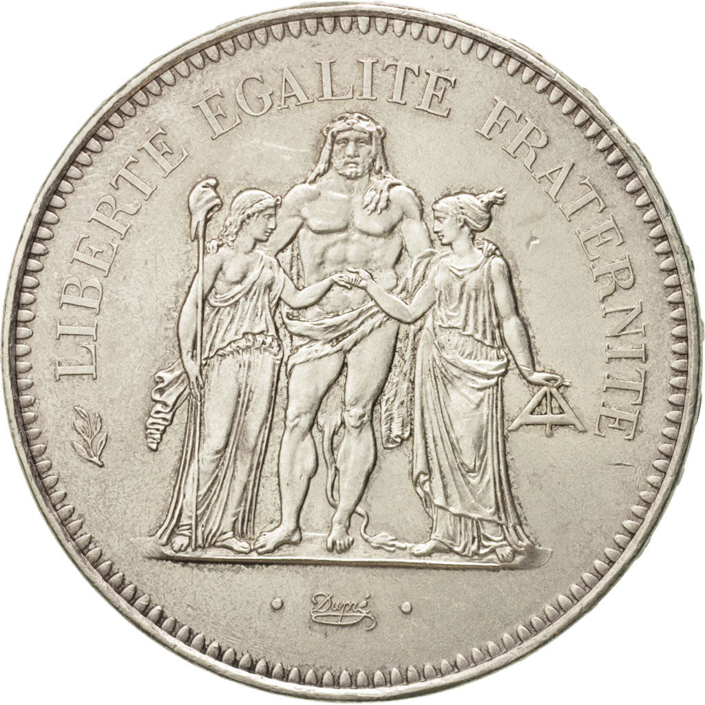 France, Hercule, 50 Francs, 1975, Paris, SUP, Argent, KM:941.1, Gadoury:882