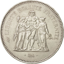 France, Hercule, 50 Francs, 1975, Paris, SUP, Argent, KM:941.1, Gadoury:882