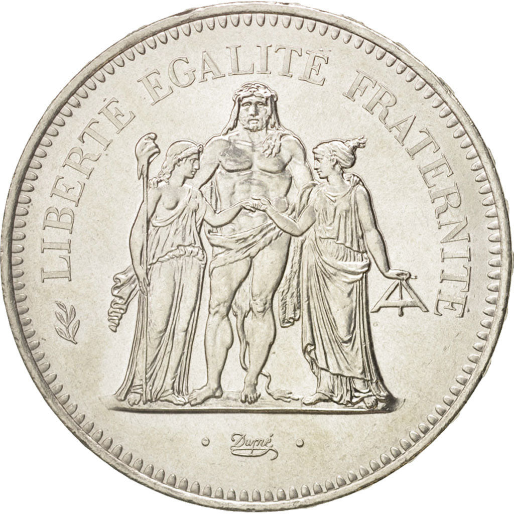 France, Hercule, 50 Francs, 1978, Paris, AU(55-58), Silver, KM:941.1