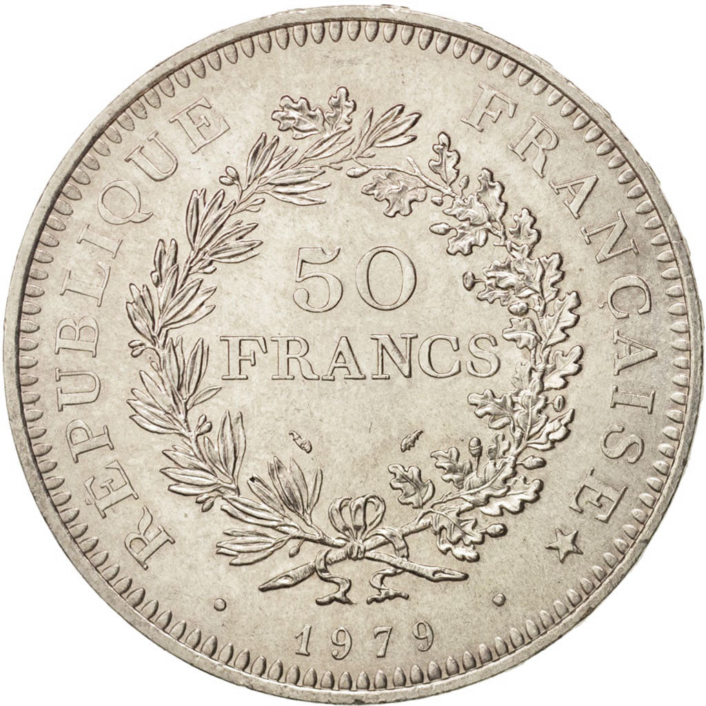 Francia, Hercule, 50 Francs, 1979, Paris, SPL-, Argento, KM:941.1, Gadoury:882