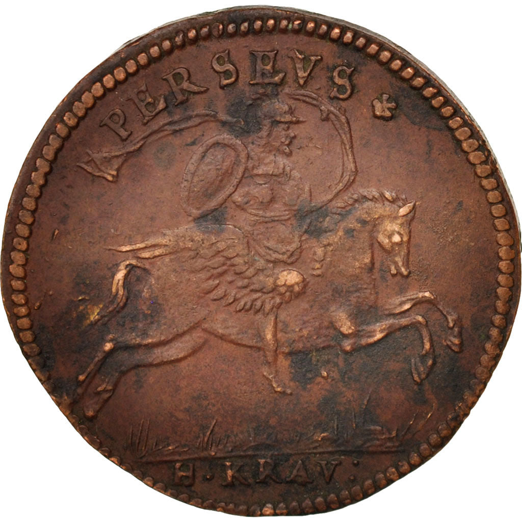 Francja, Token, Królewskie, Henri III, Gallia Fortit, XVIth Century, AU(50-53)