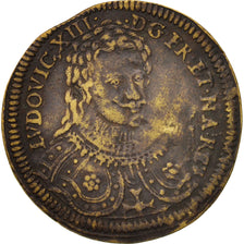 France, Token, Royal, Louis XIII, XVIIth Century, EF(40-45), Brass, 27