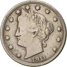 United States, Liberty Nickel, 5 Cents, 1911, U.S. Mint, Philadelphia