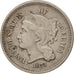 United States, Nickel 3 Cents, 1873, U.S. Mint, Philadelphia, EF(40-45)