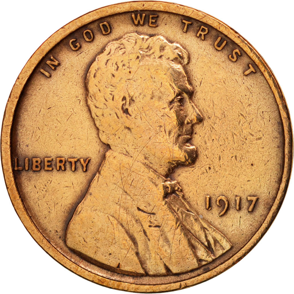 United States, Lincoln Cent, Cent, 1917, U.S. Mint, Philadelphia