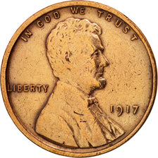 United States, Lincoln Cent, Cent, 1917, U.S. Mint, Philadelphia