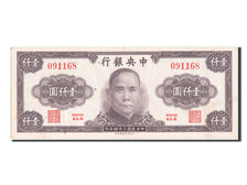 Biljet, China, 1000 Yüan, 1945, SUP